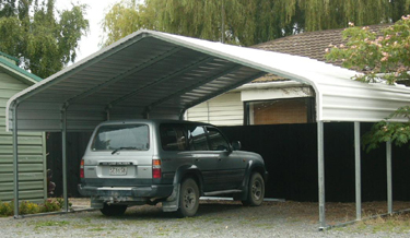 Steel framed shed